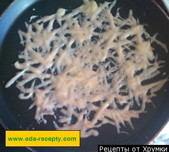 Шаг 2 приготовления Сырные корзиночки с салатом