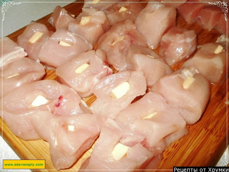 Шаг 7 приготовления Куриные наггетсы с пармезаном и чесноком на сковороде