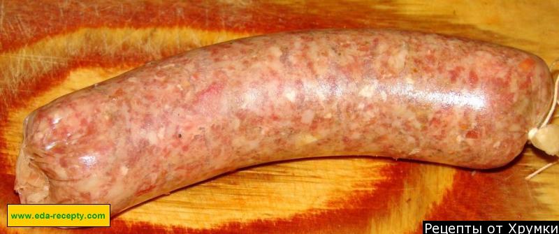 Шаг 5 приготовления Купаты свино говяжьи в духовке