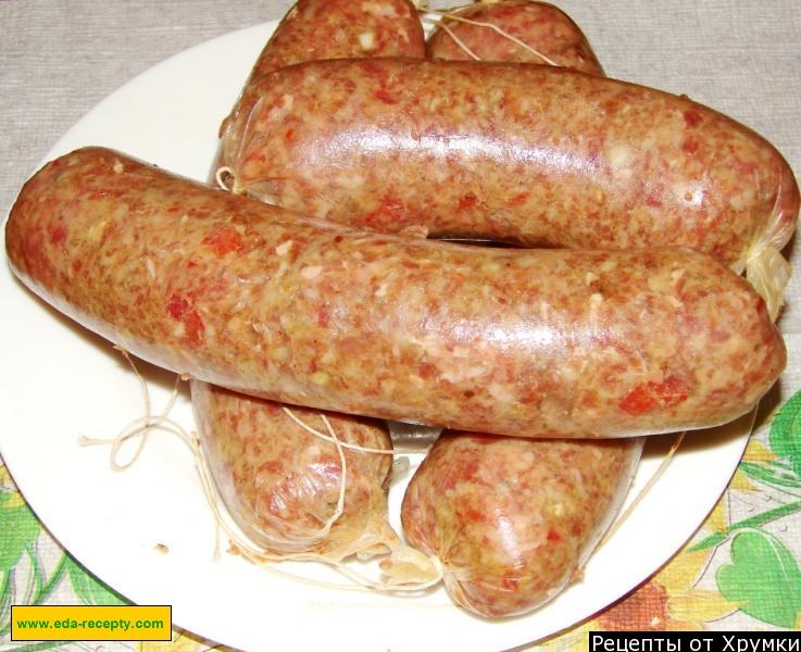 Шаг 6 приготовления Купаты свино говяжьи в духовке