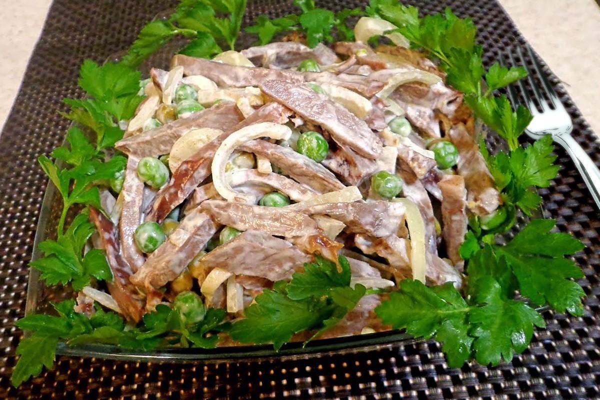 Обложка рецепта Свиное сердце с луком