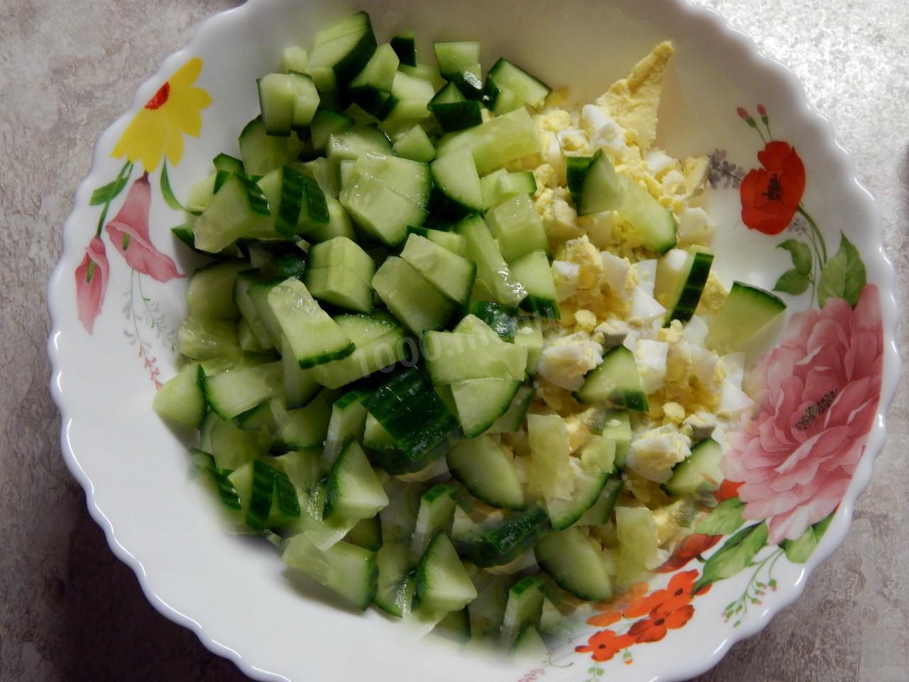 Шаг 6 приготовления Салат Леди с курицей