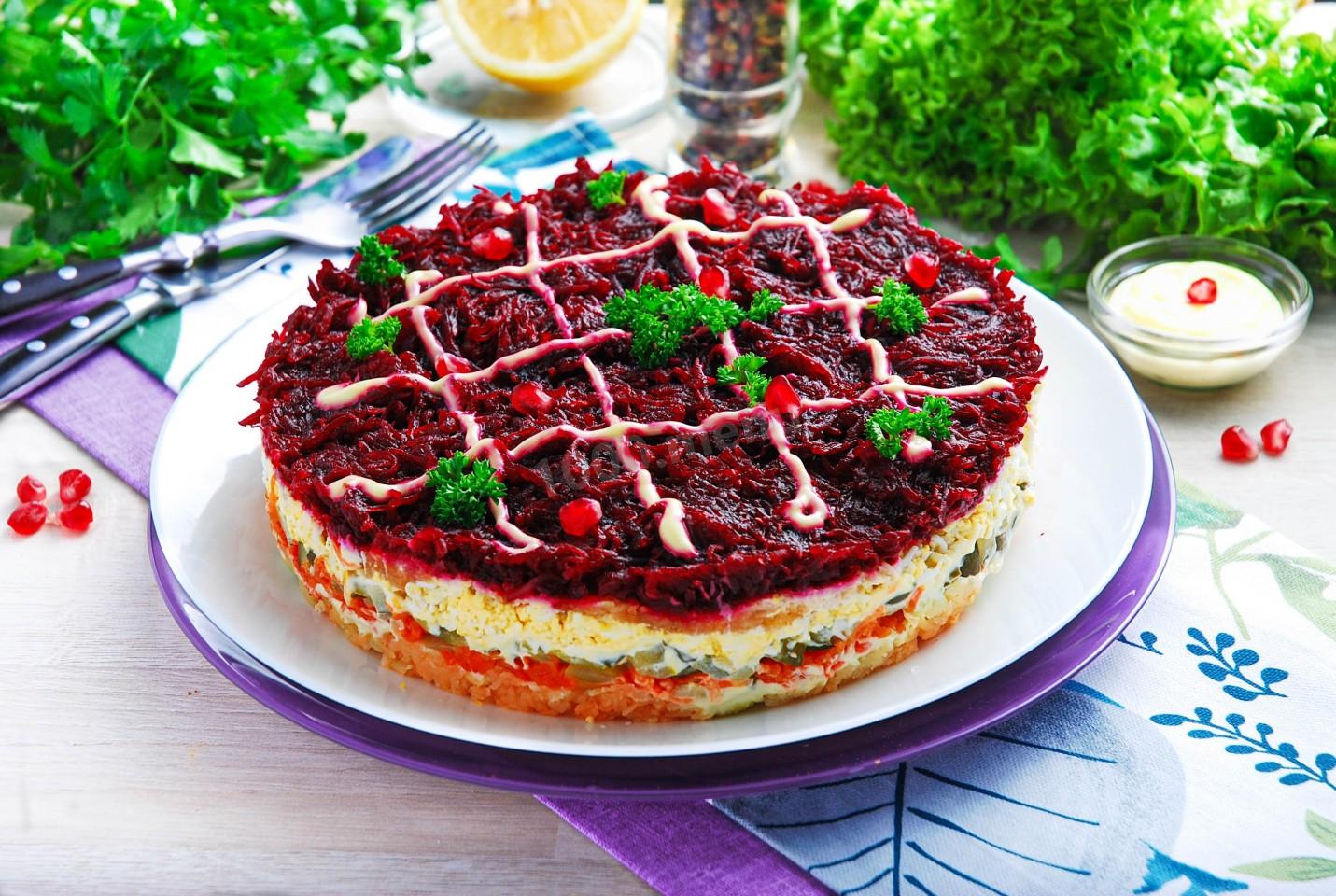 Шаг 14 приготовления Овощной салат свекла картофель морковь