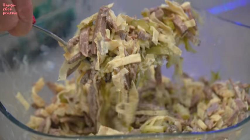 Шаг 16 приготовления Изысканный мясной салат Министерский