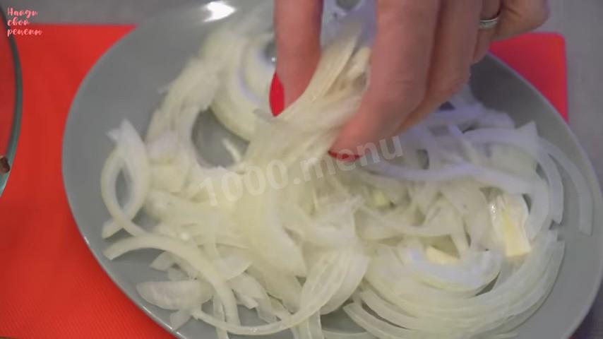 Шаг 4 приготовления Изысканный мясной салат Министерский