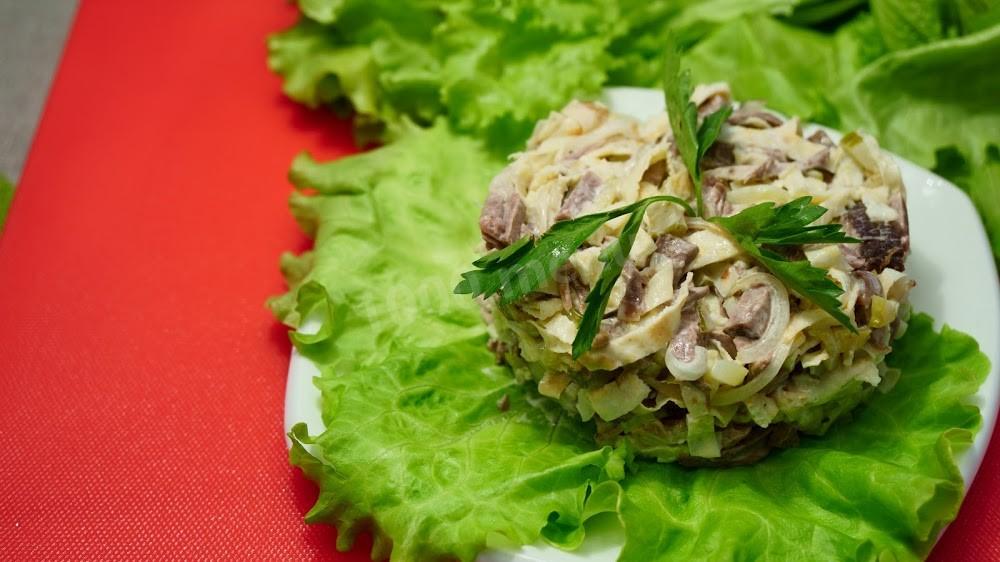 Обложка рецепта Изысканный мясной салат Министерский