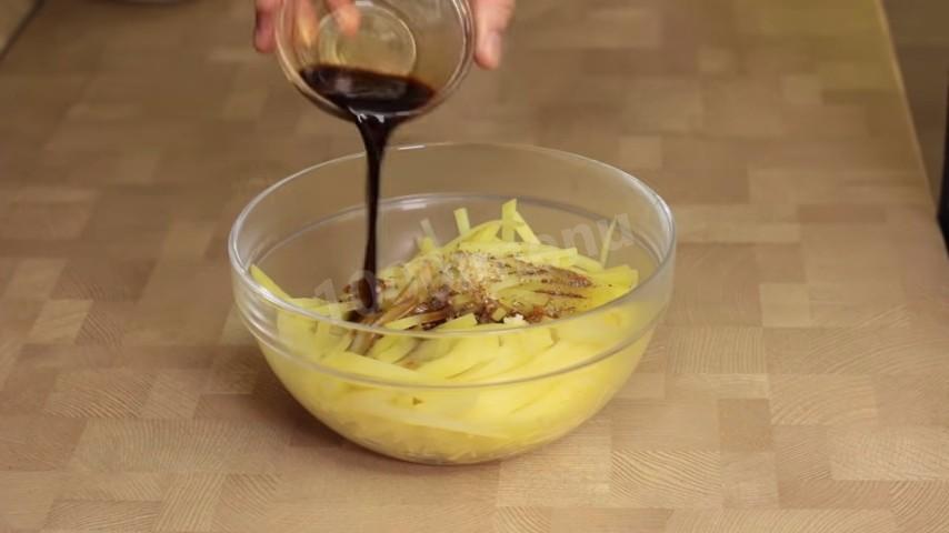 Шаг 6 приготовления Корейский картофельный салат Камди ча