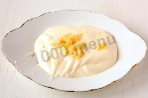 Шаг 4 приготовления Салат Пасхальный кулич