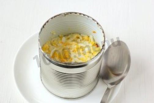 Шаг 8 приготовления Салат Пасхальный кулич