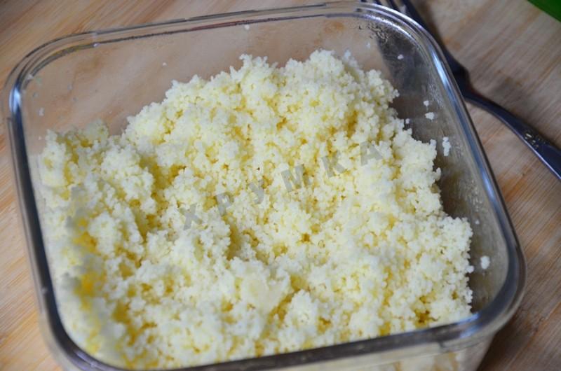 Шаг 8 приготовления Салат из кускуса и тунца