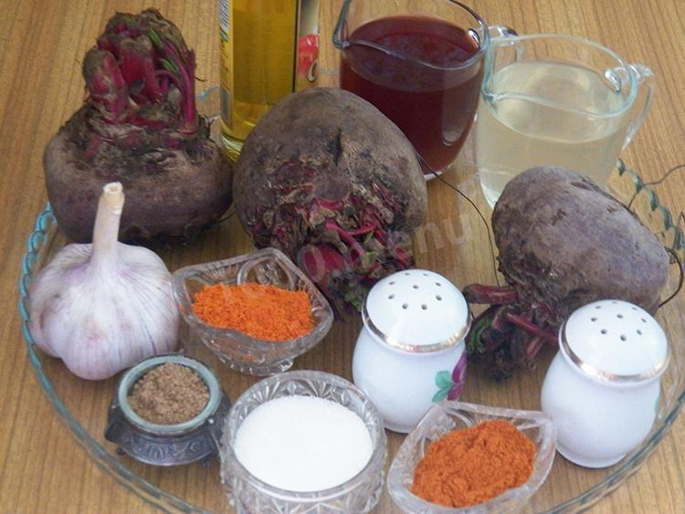 Шаг 1 приготовления Свекла по-корейски вареная