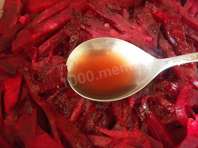 Шаг 8 приготовления Свекла по-корейски вареная
