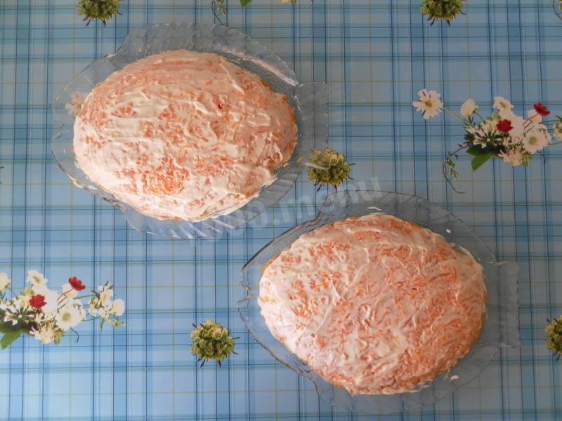 Шаг 20 приготовления Классический салат сельдь под шубой с яйцом