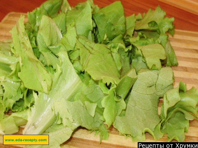 Шаг 7 приготовления Салат со свежими шампиньонами