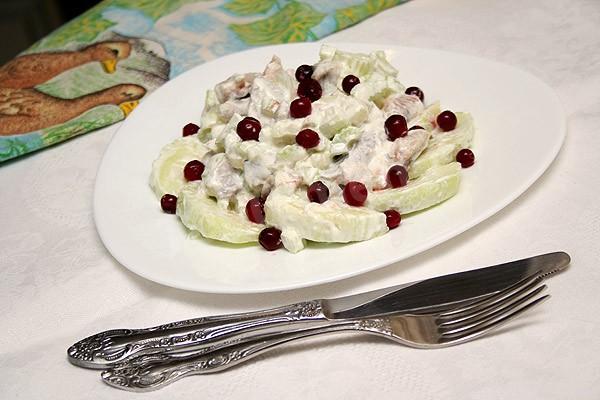 Обложка рецепта Салат из селедки с сельдереем