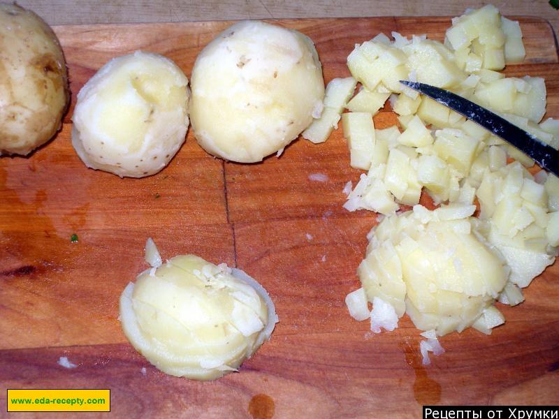 Шаг 5 приготовления Картофельный салат по-ирландски
