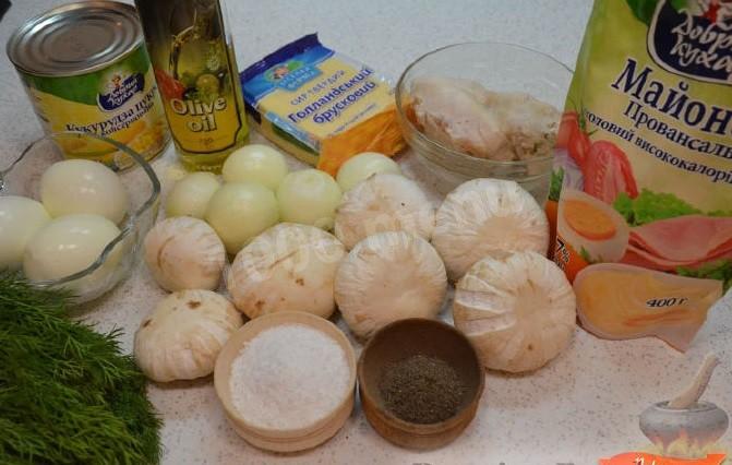 Шаг 1 приготовления Салат новогодняя Ёлочка