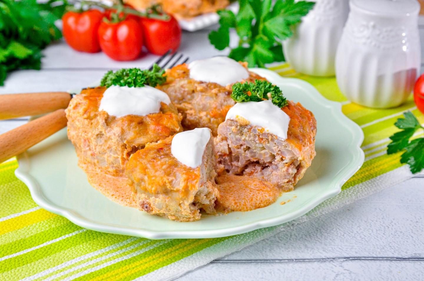 Шаг 16 приготовления Ленивые голубцы с рисом капустой и фаршем в кастрюле