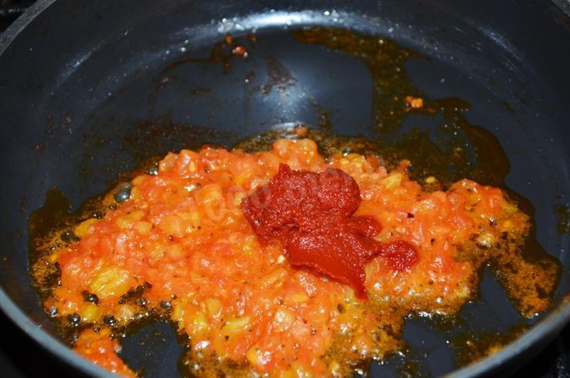 Шаг 4 приготовления Икра кабачковая с помидорами на зиму