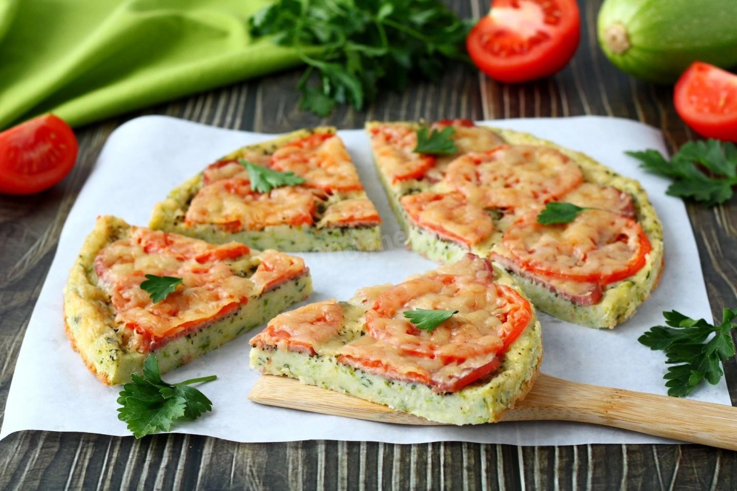 Шаг 17 приготовления Кабачковая пицца из кабачков в духовке