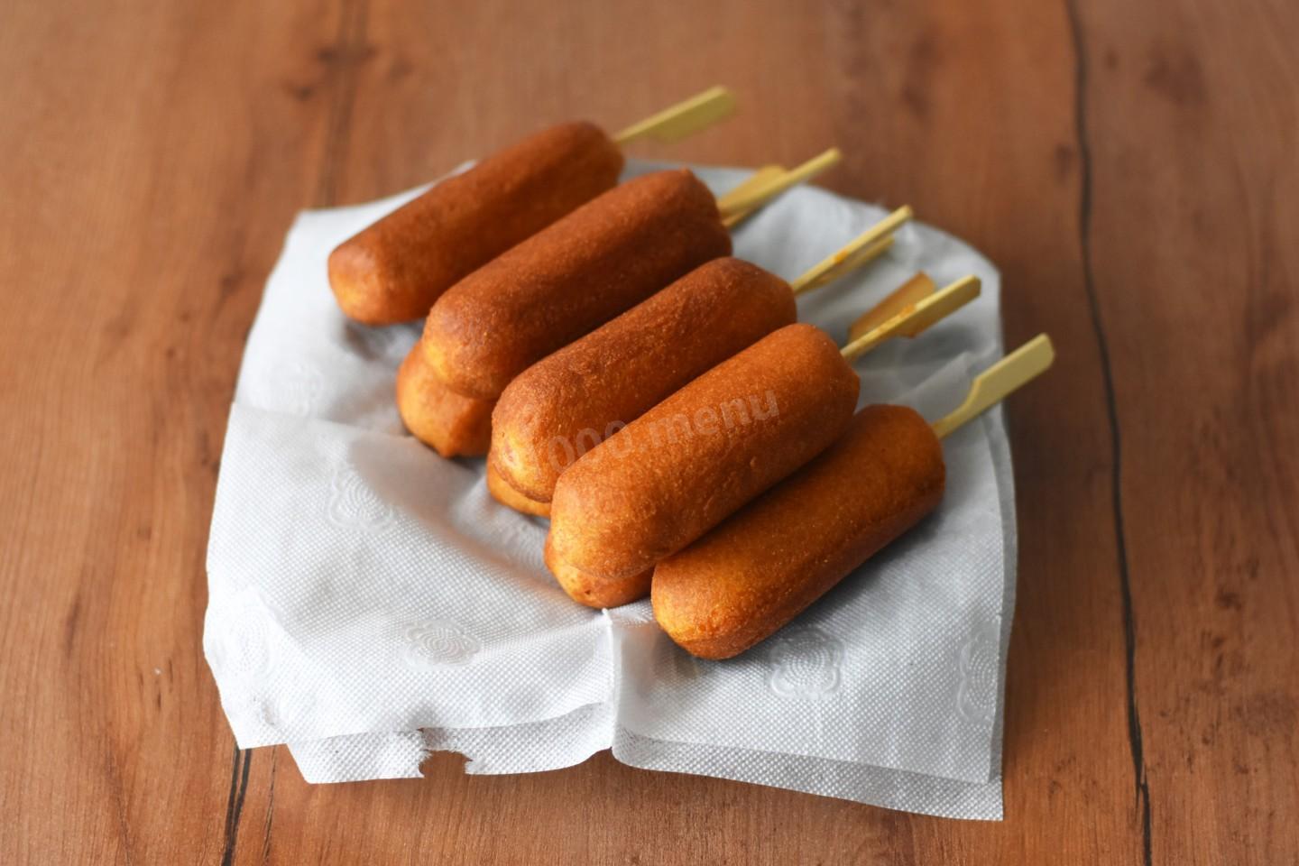 Шаг 12 приготовления Корн доги
