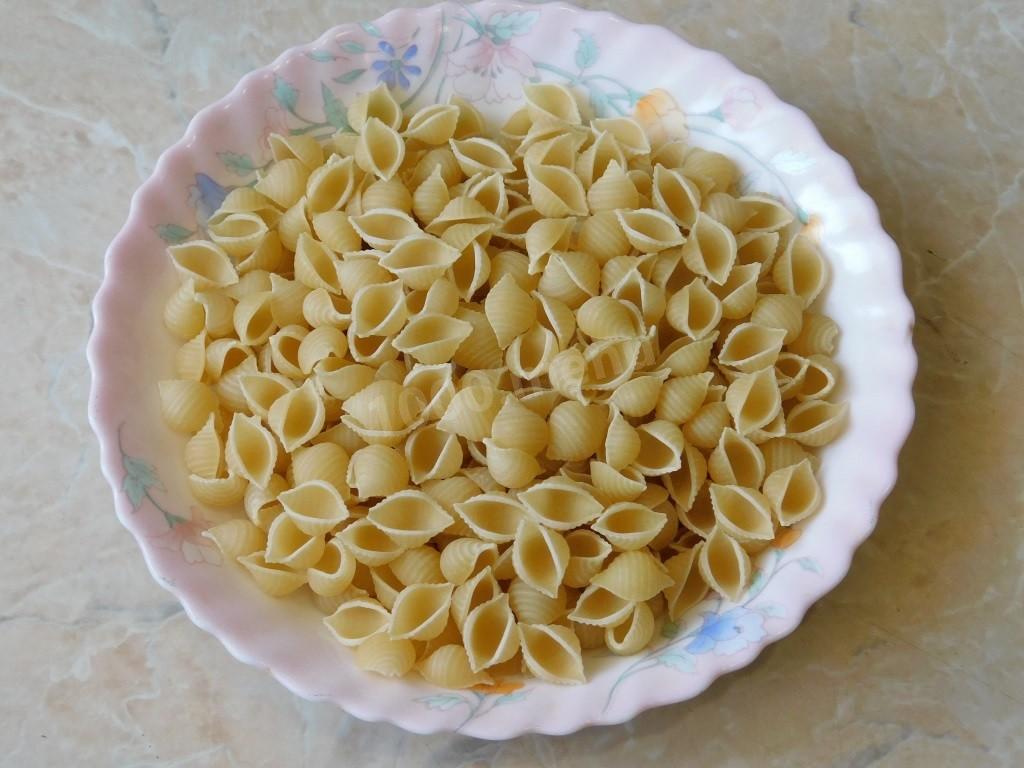 Шаг 4 приготовления Макароны с фаршем на сковороде