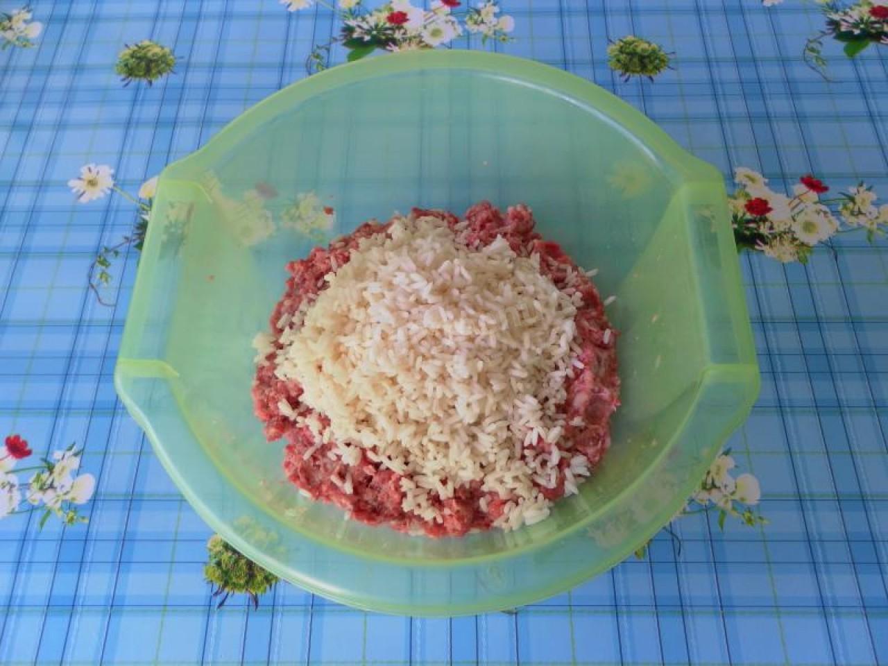 Шаг 11 приготовления Перец фаршированный мясом и рисом классический