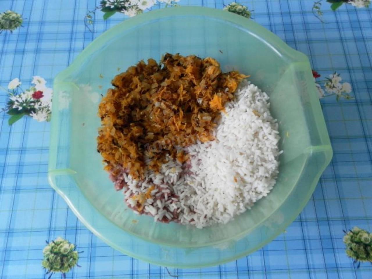 Шаг 12 приготовления Перец фаршированный мясом и рисом классический