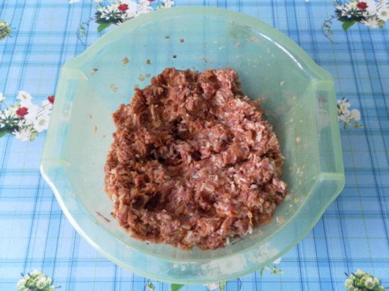 Шаг 13 приготовления Перец фаршированный мясом и рисом классический