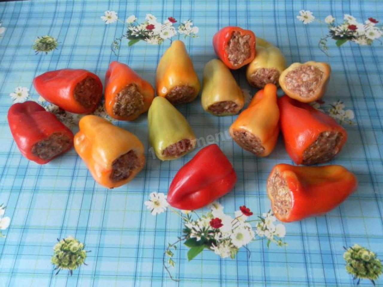 Шаг 21 приготовления Перец фаршированный мясом и рисом классический