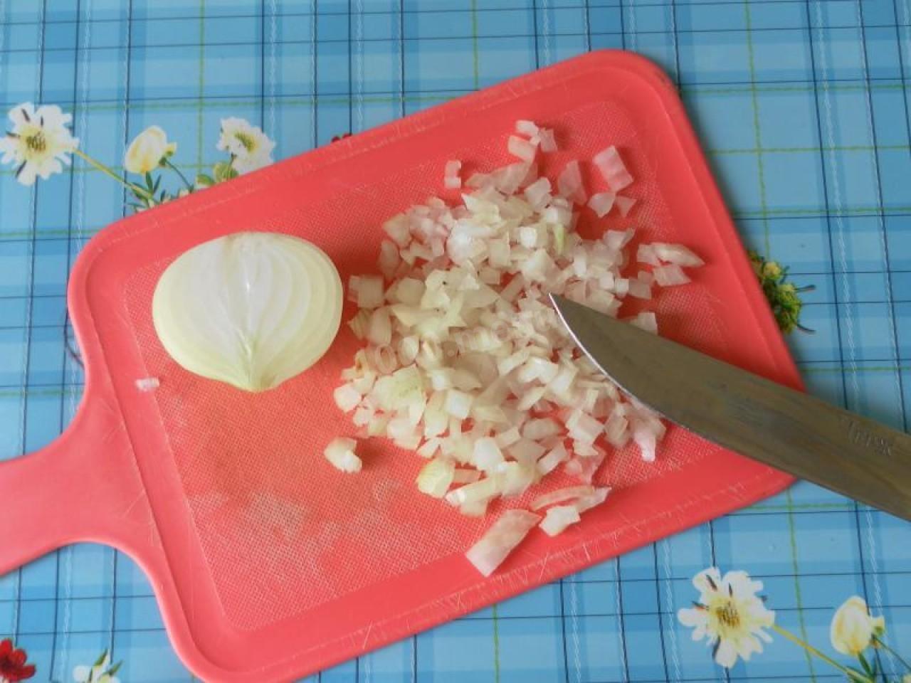 Шаг 4 приготовления Перец фаршированный мясом и рисом классический