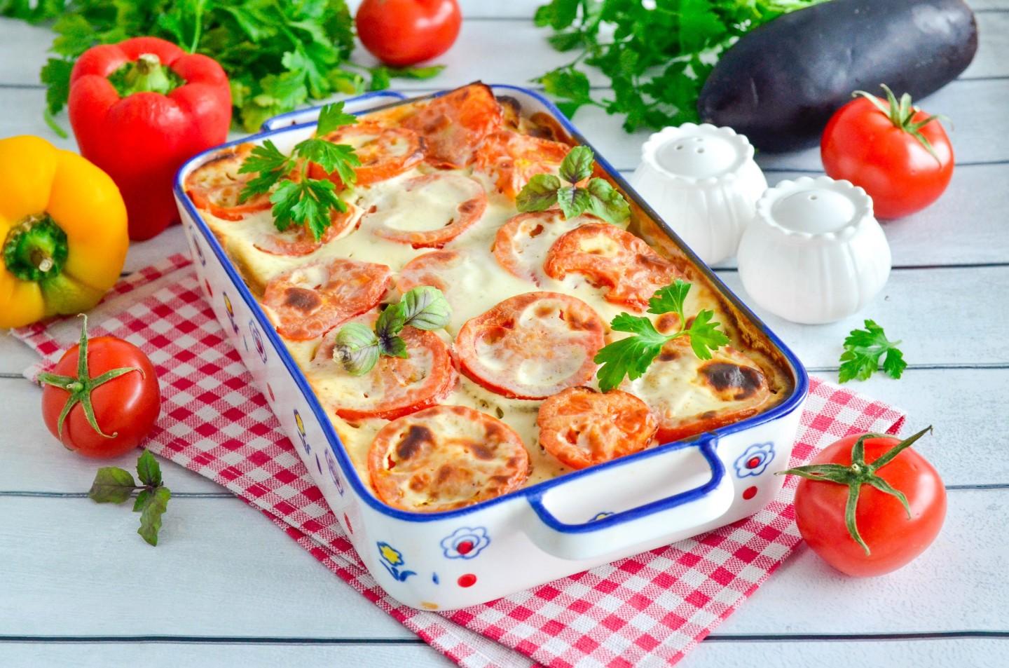 Шаг 20 приготовления Мусака с баклажанами и картофелем в духовке
