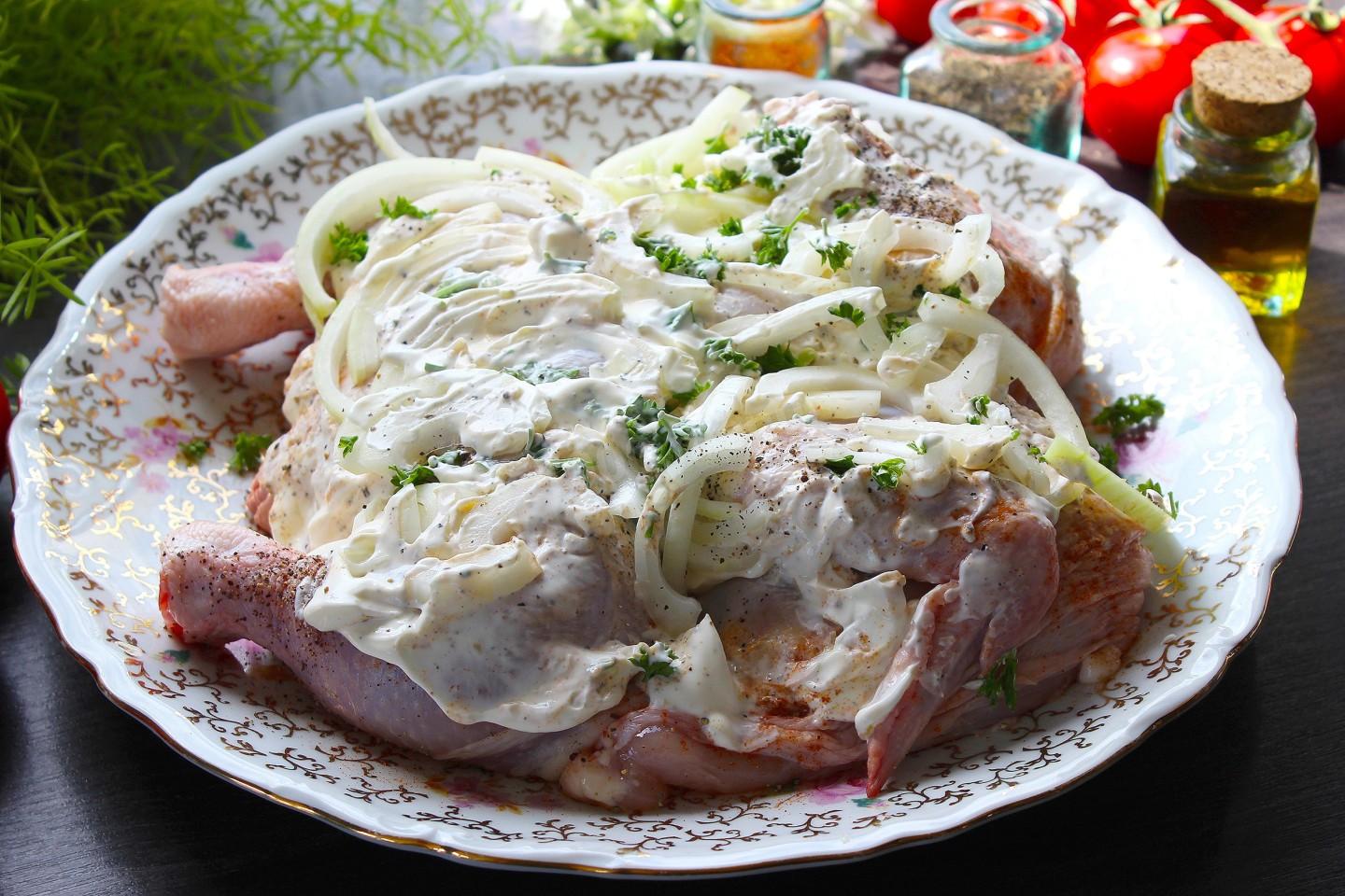 Шаг 6 приготовления Курица на мангале на решетке