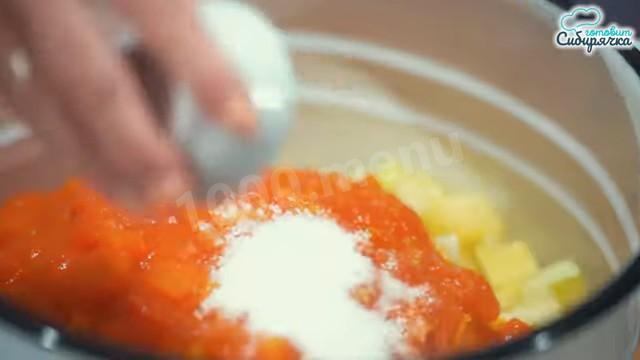 Шаг 17 приготовления Кабачковая икра на зиму без уксуса