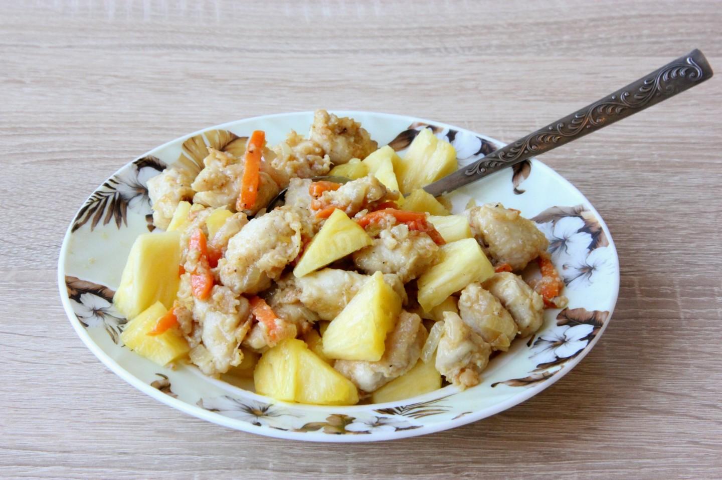 Шаг 9 приготовления Запечённый ананас с сыром в духовке на праздник
