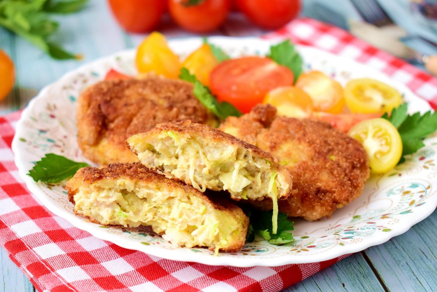 Шаг 9 приготовления Куриные котлеты с кабачком
