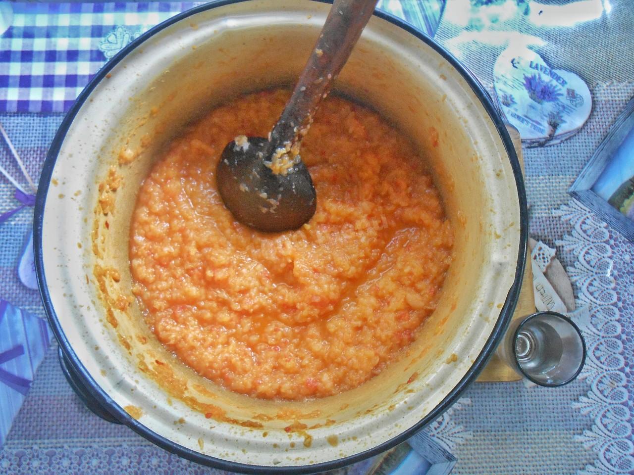 Шаг 11 приготовления Кабачковая икра простая через мясорубку без чеснока