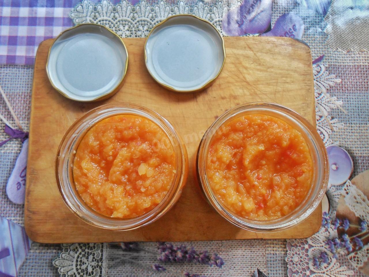 Шаг 12 приготовления Кабачковая икра простая через мясорубку без чеснока