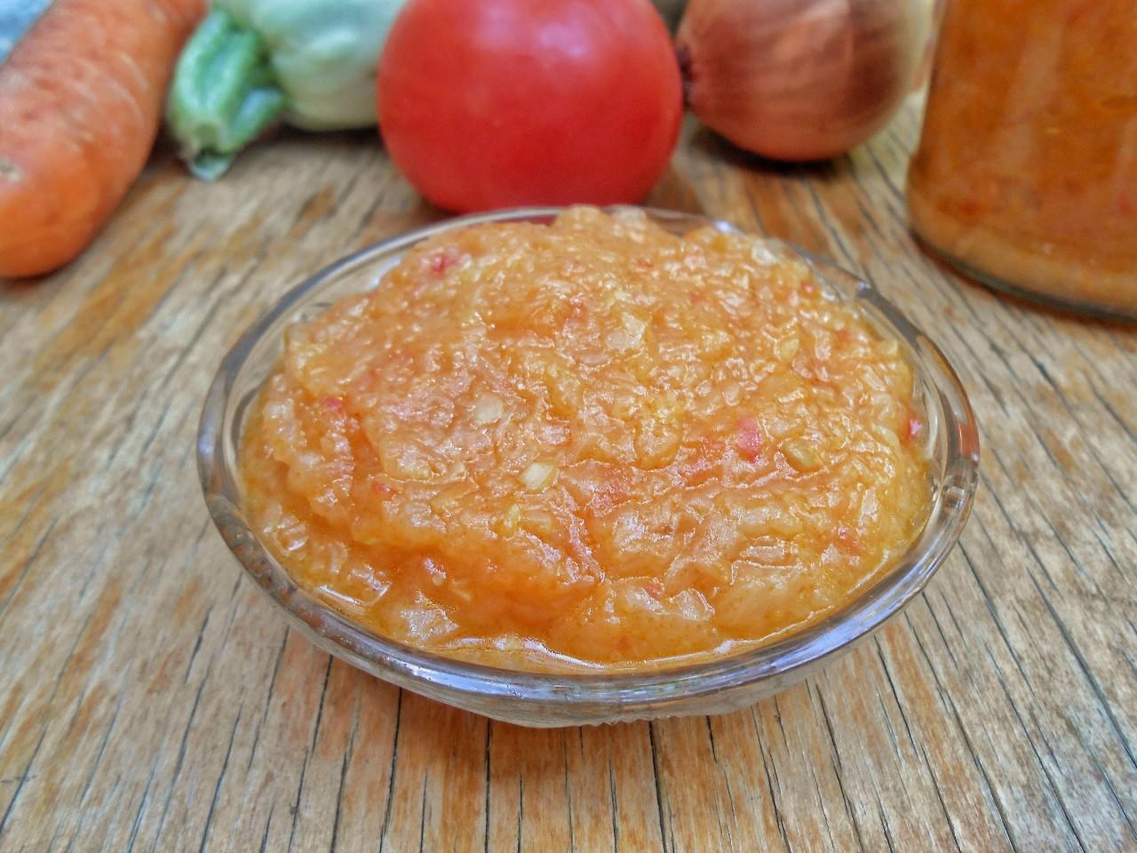 Шаг 15 приготовления Кабачковая икра простая через мясорубку без чеснока