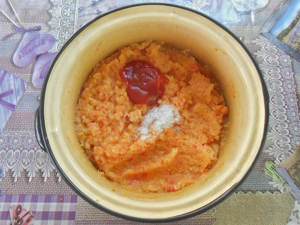 Шаг 9 приготовления Кабачковая икра простая через мясорубку без чеснока