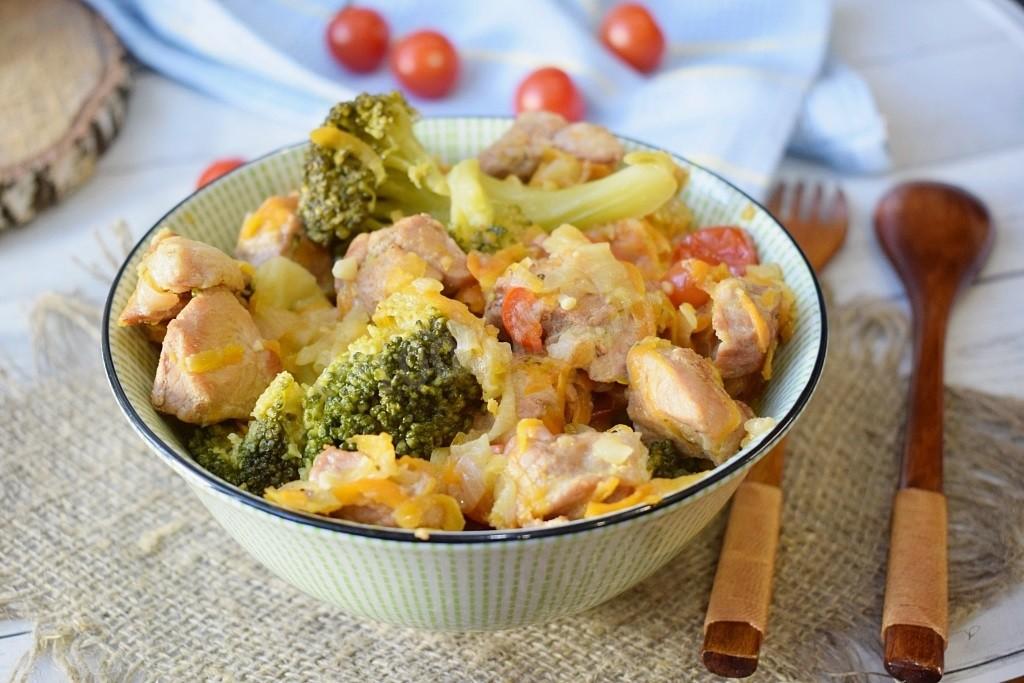 Обложка рецепта Тушеное мясо с овощами
