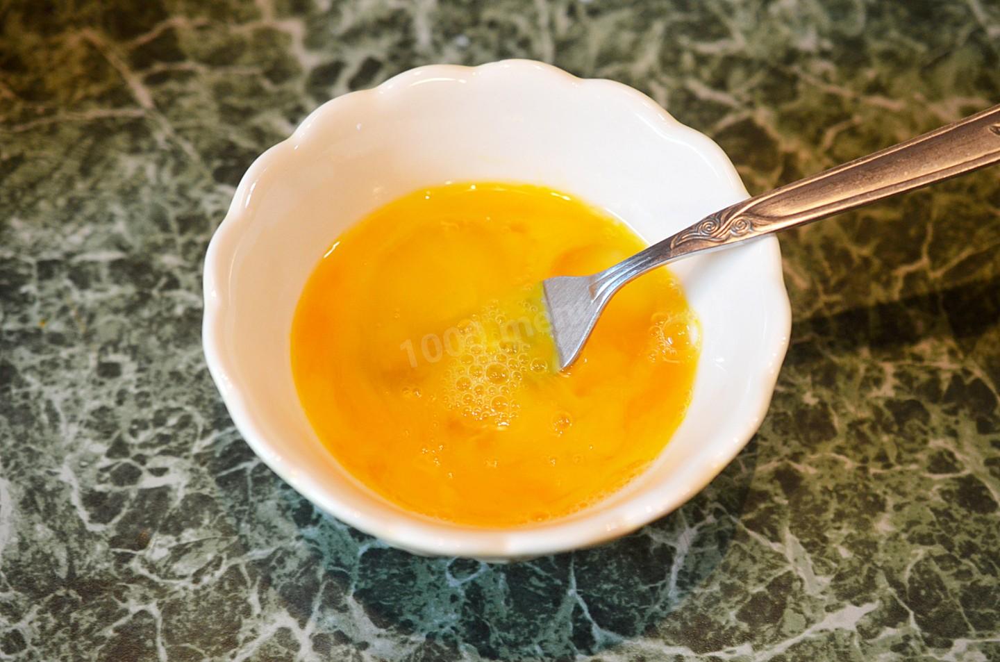Шаг 9 приготовления Кабачки жареные с яйцом