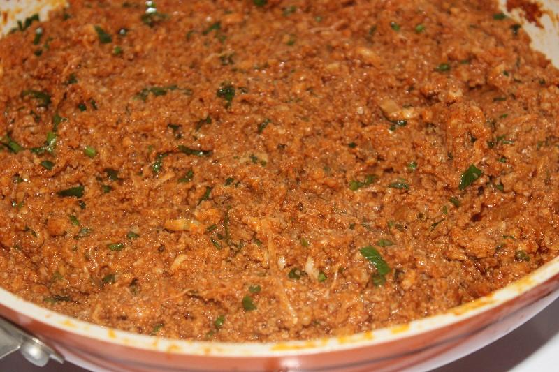 Шаг 1 приготовления Аранчини - рисовые шарики с мясной начинкой