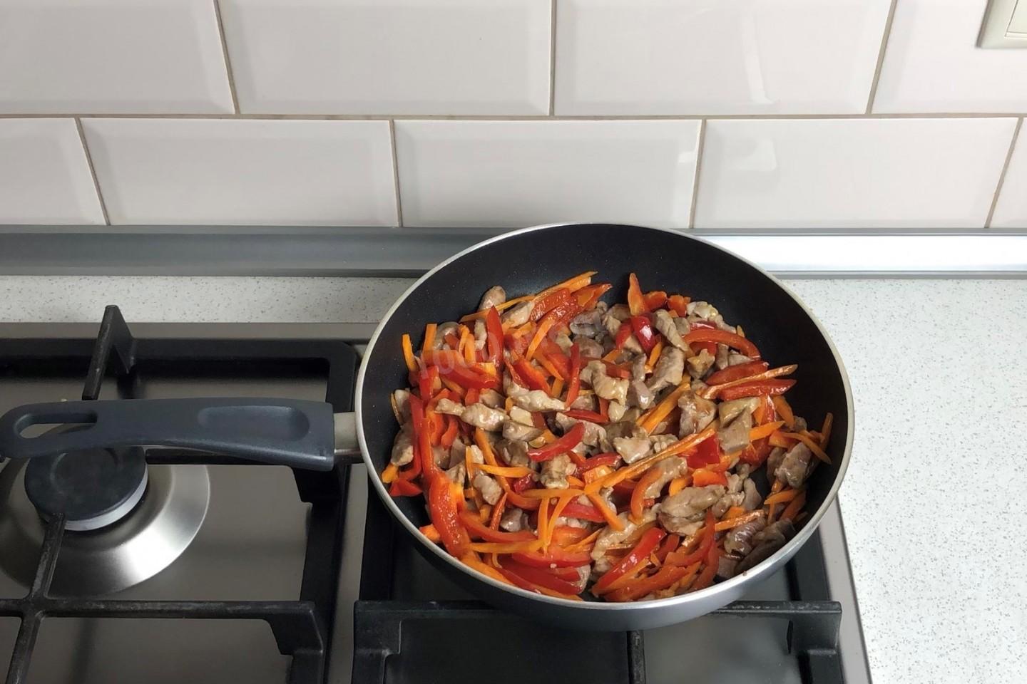 Шаг 13 приготовления Мясо по китайски в кисло сладком соусе