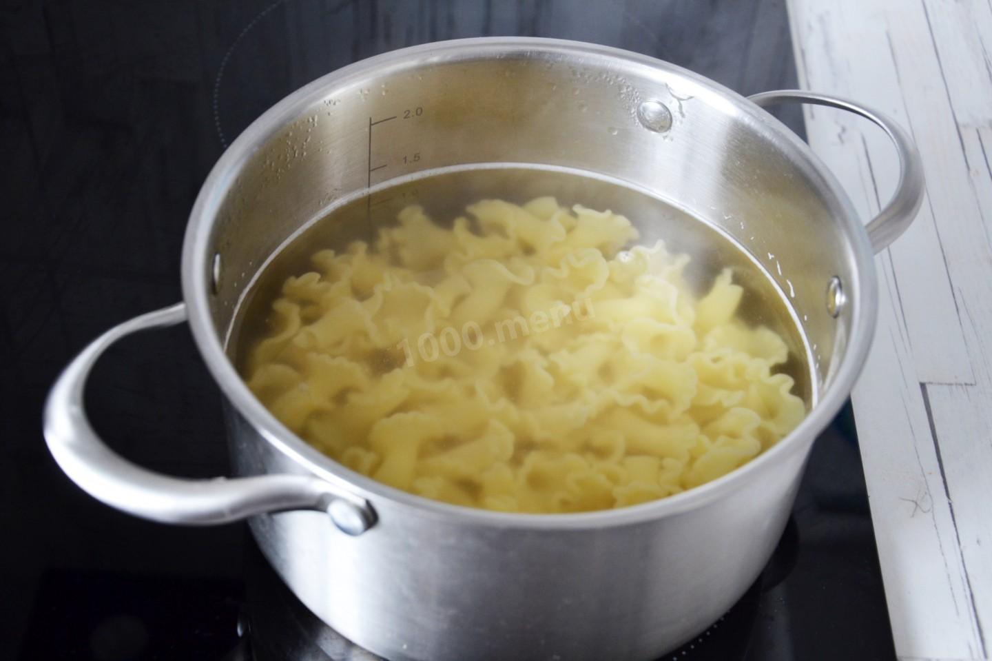 Шаг 8 приготовления Паста с мясом