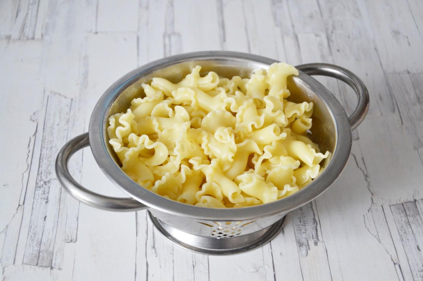 Шаг 9 приготовления Паста с мясом