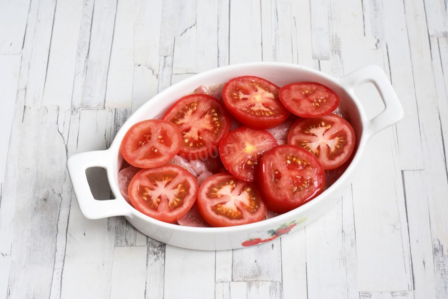 Шаг 7 приготовления Индейка кусочками в духовке сочная и мягкая