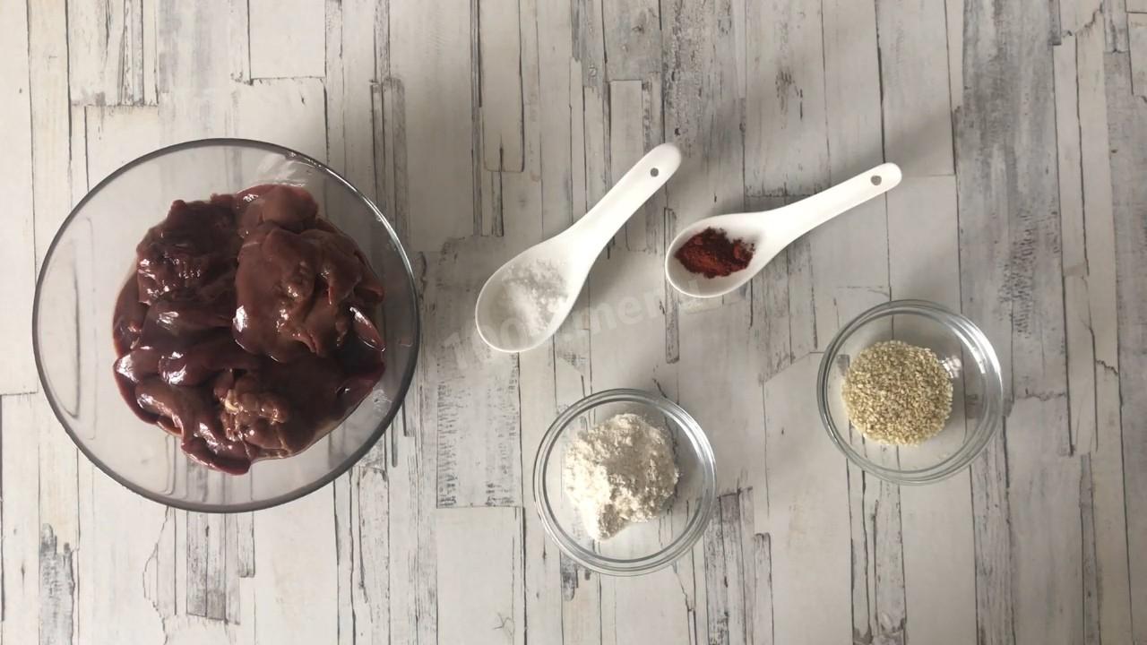 Шаг 1 приготовления Котлеты из печени куриной
