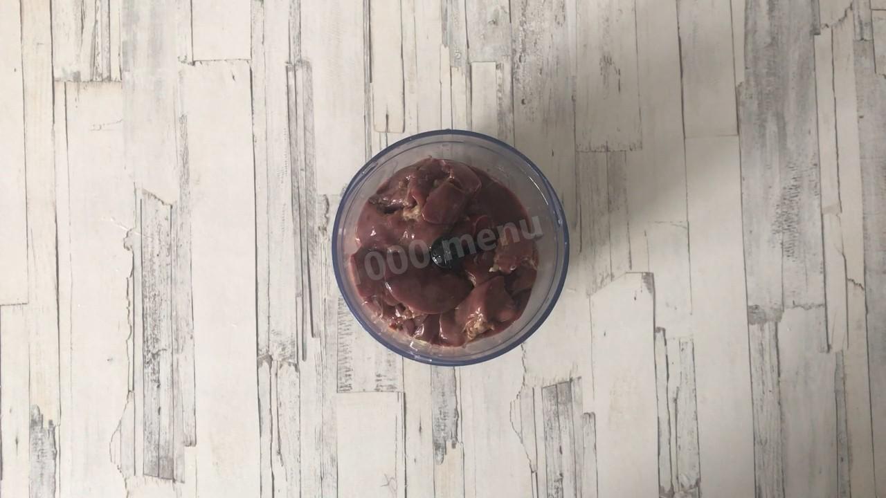 Шаг 2 приготовления Котлеты из печени куриной