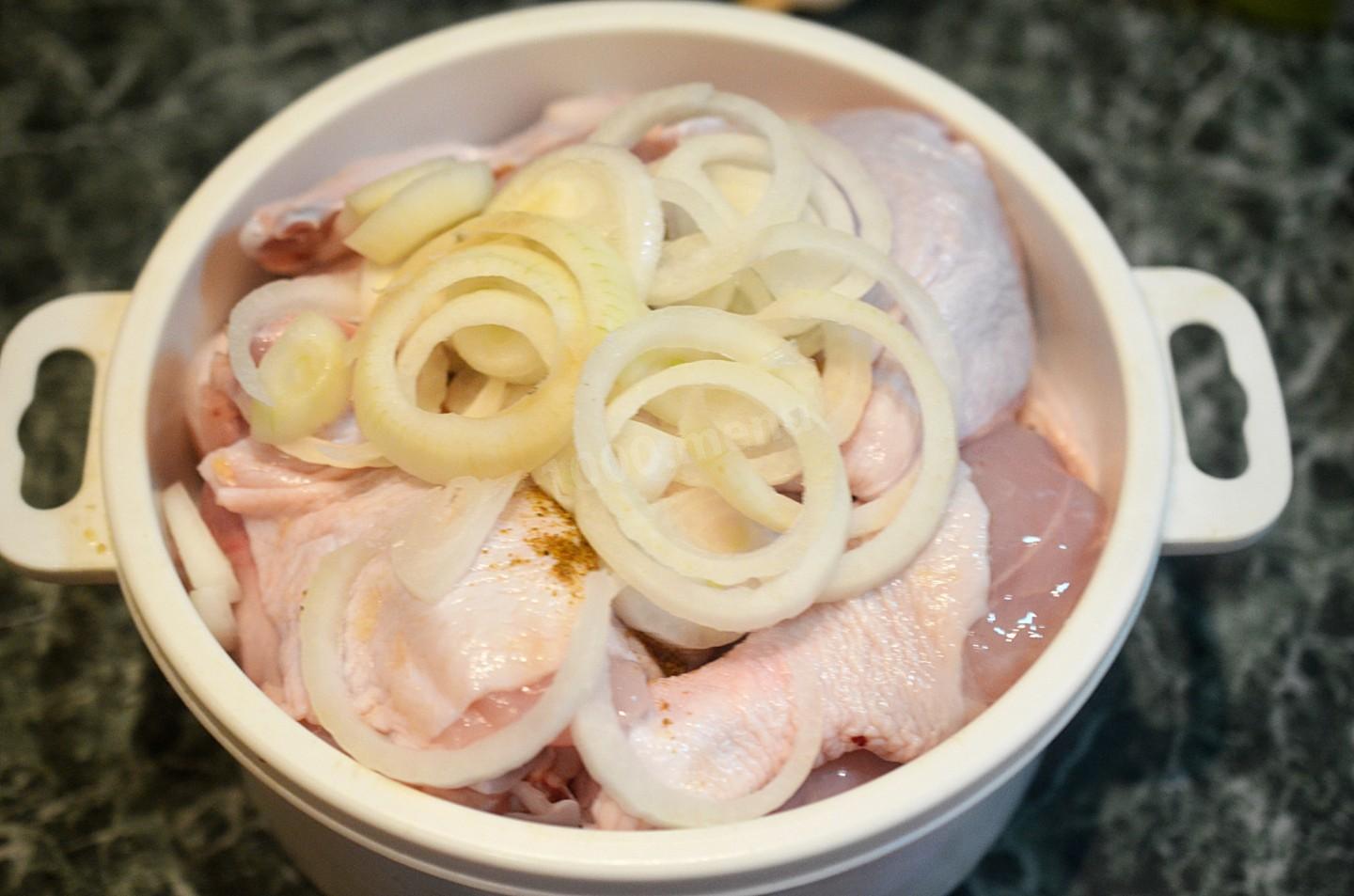 Шаг 10 приготовления Куриный шашлык на мангале